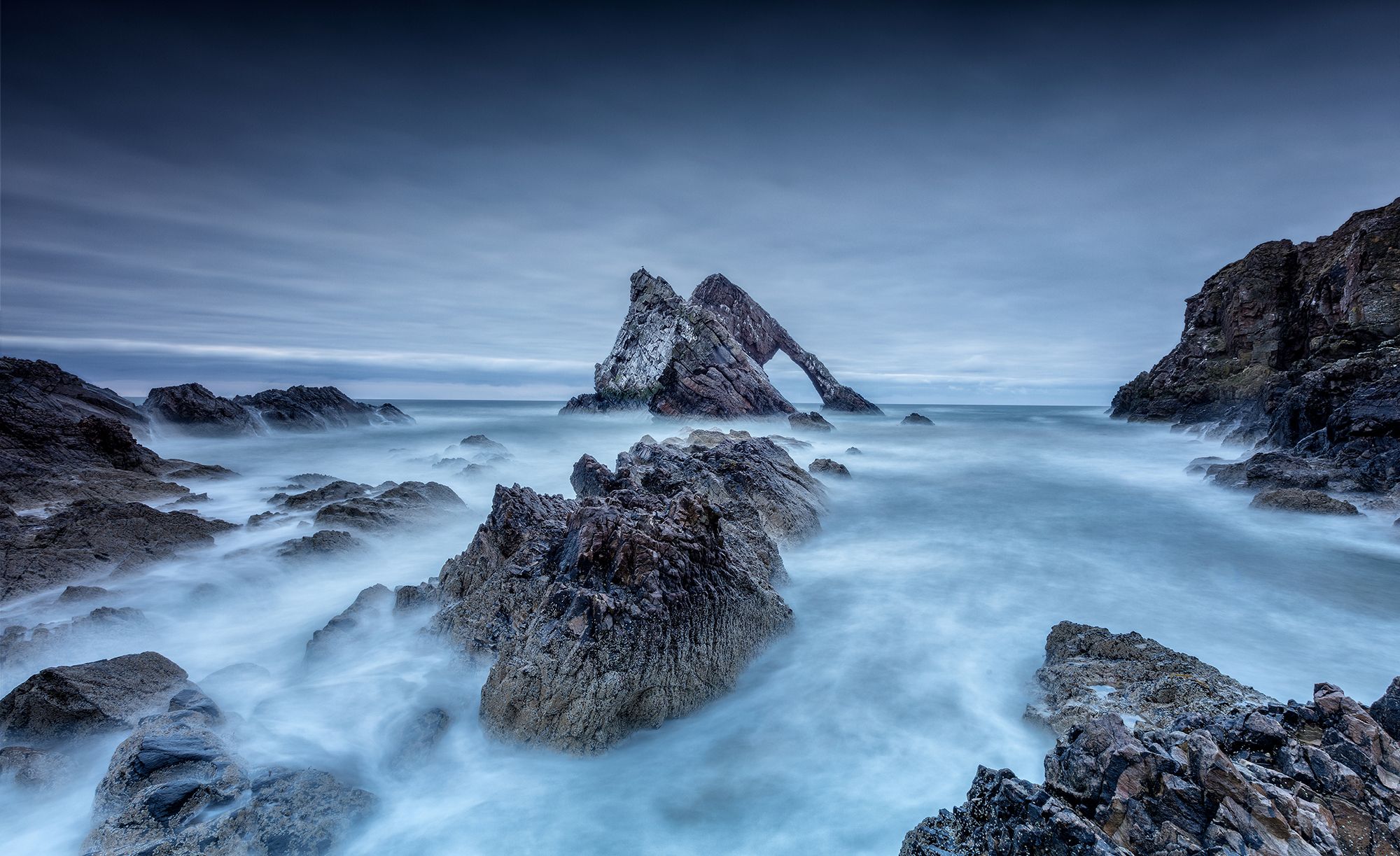 Bow Fiddle Rock, Scotland, United Kingdom