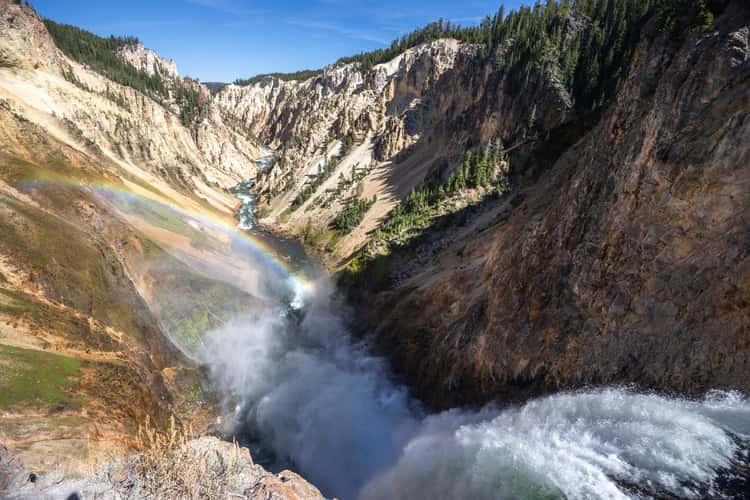 Brink of Lower Falls, Yellowstone National Park