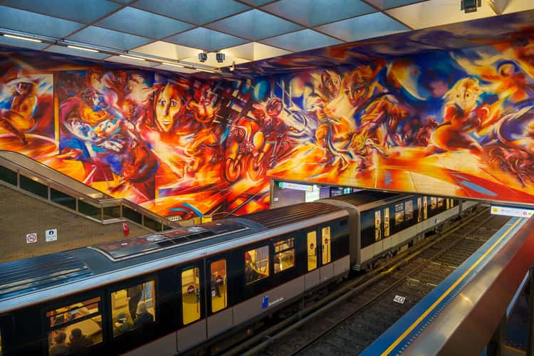 Brussels, Belgium: Hankar metro station (Line 5)