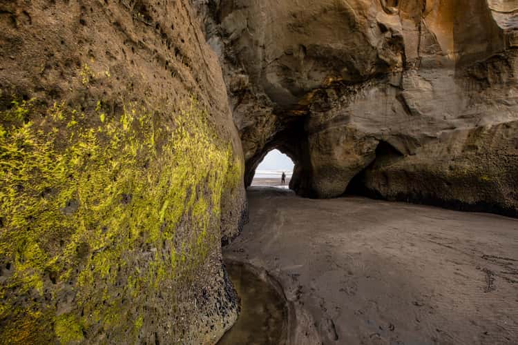 Cave, The Three Sisters, Tongaporutu, North Island