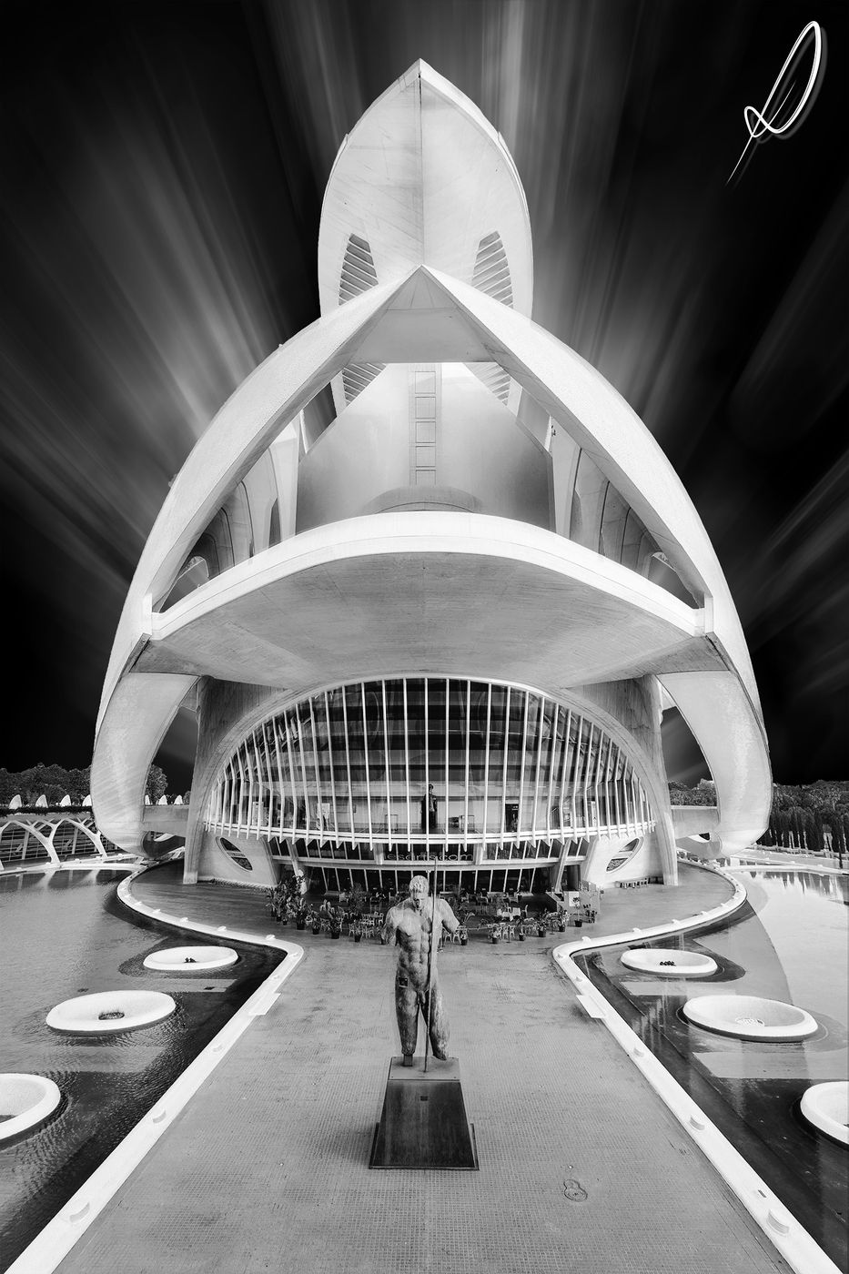 Palace of Arts, front view, Valencia, Spain
