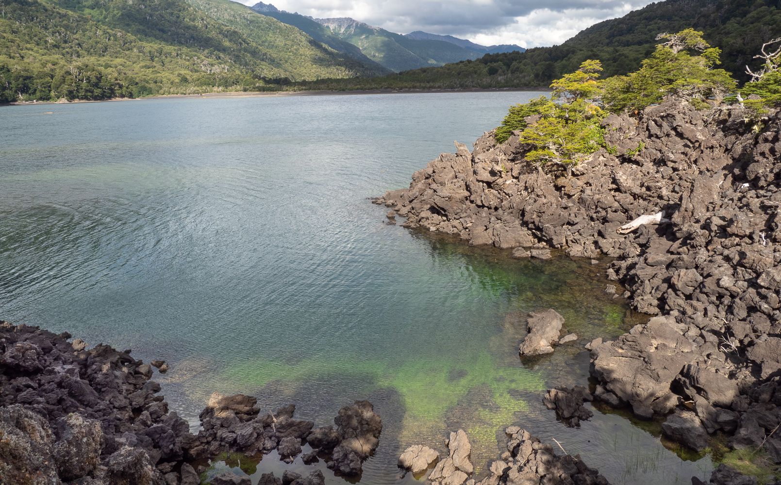 cold lava in laguna verde, Argentina