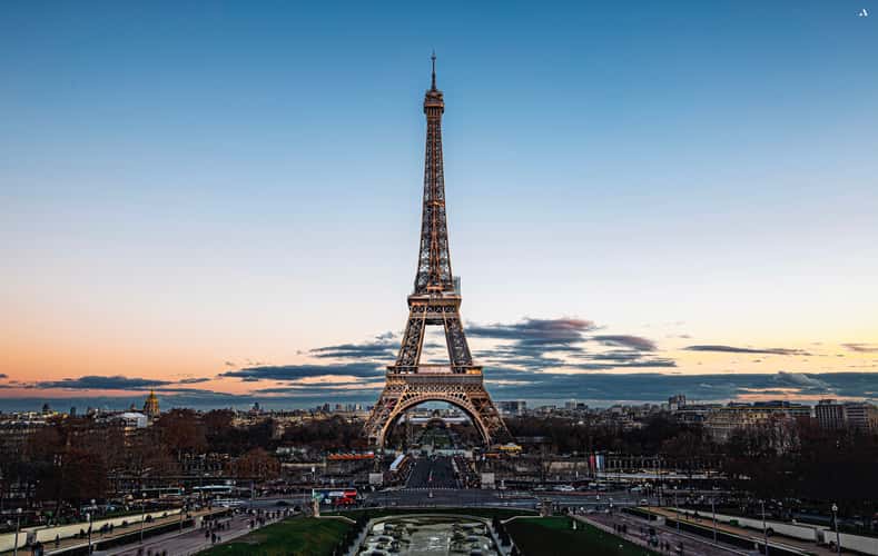 Eiffel Tower from Trocadero, Paris