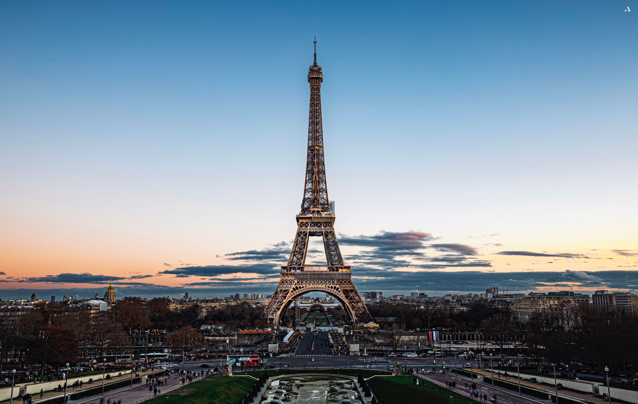 Eiffel Tower from Trocadero, Paris, France