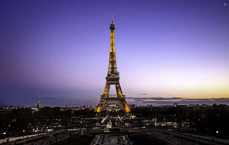 Eiffel Tower from Trocadero, Paris