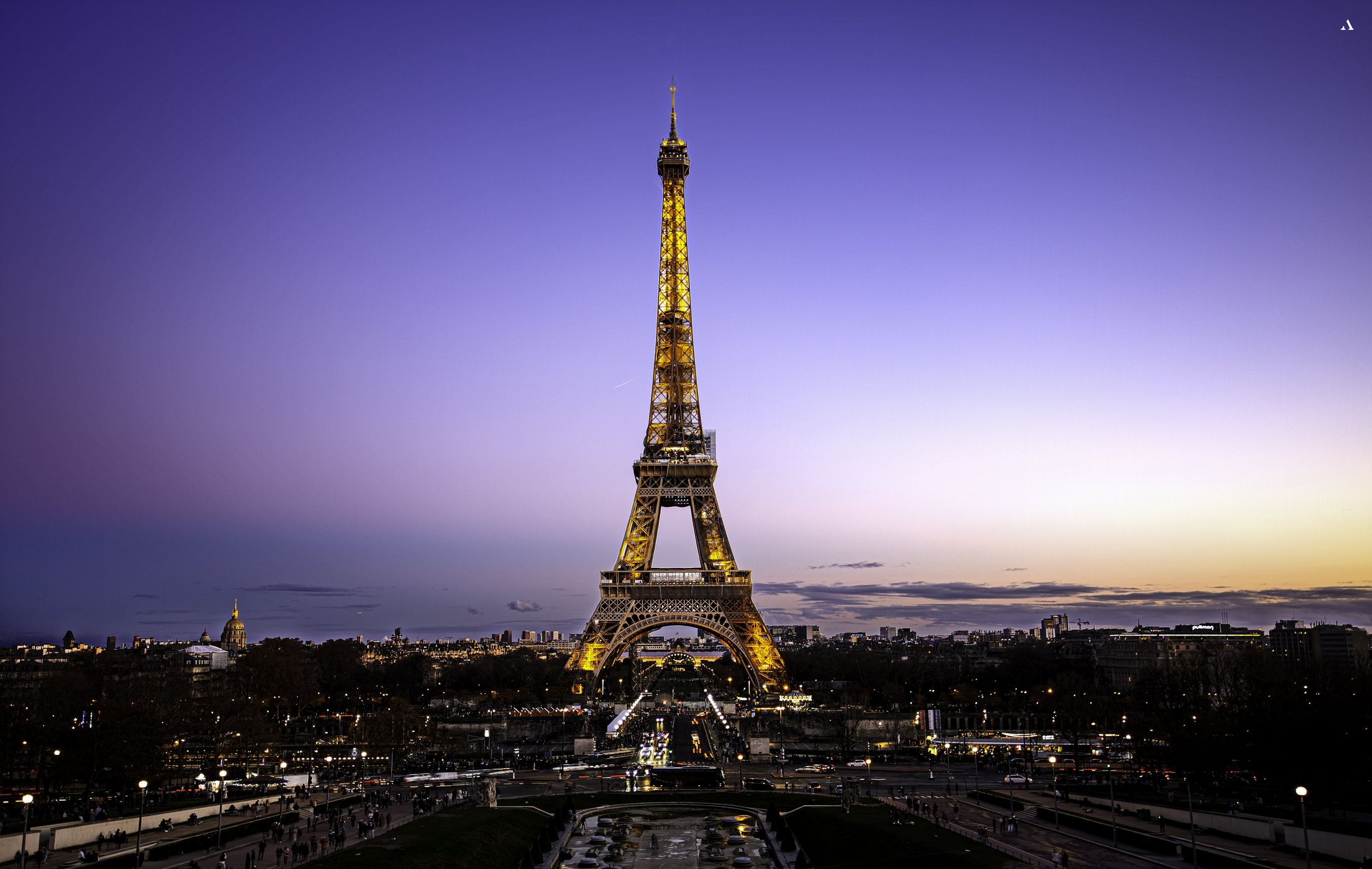 Eiffel Tower from Trocadero, Paris, France