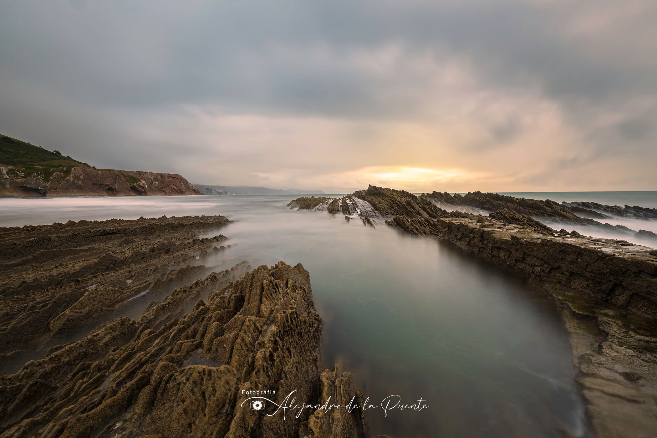 Flysch Zumaia Playa Itzurun,Zumaia, Spain