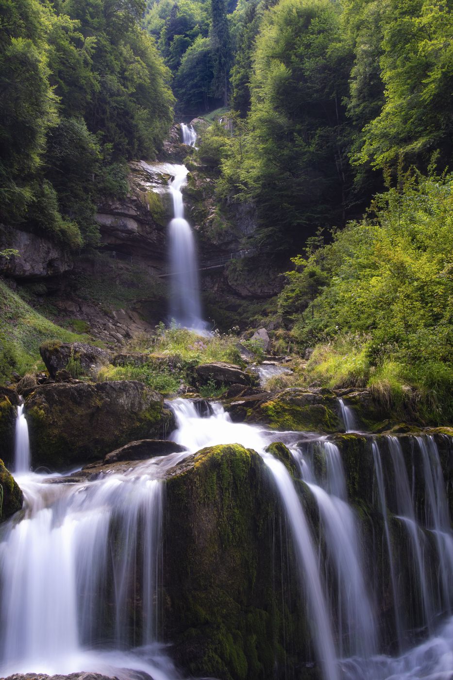 The Giessbach Waterfalls, Switzerland