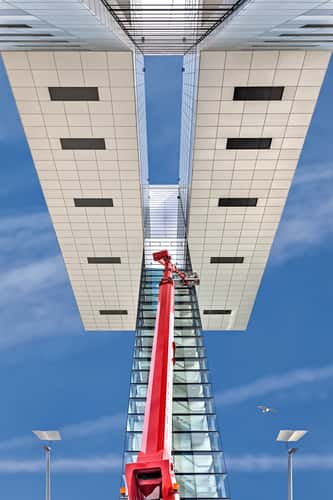 Kranhäuser from below, Cologne