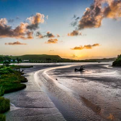 Mud Flats, Awakino River, Awakino, North Island, New Zealand