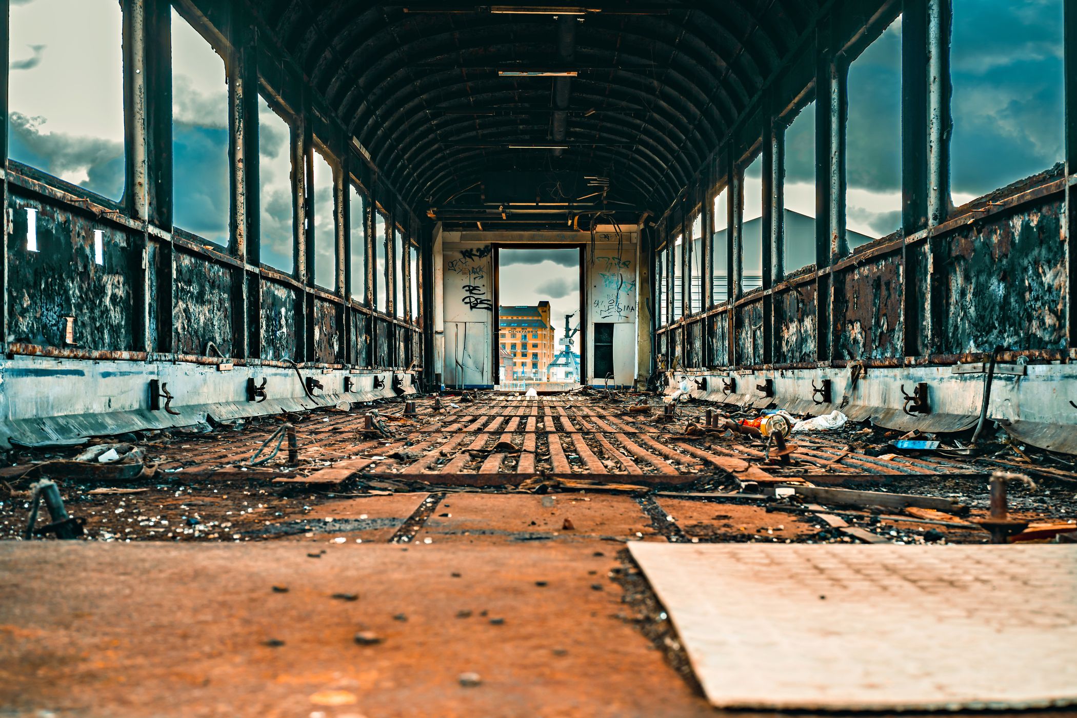 Old locomotives and wagons, Germany