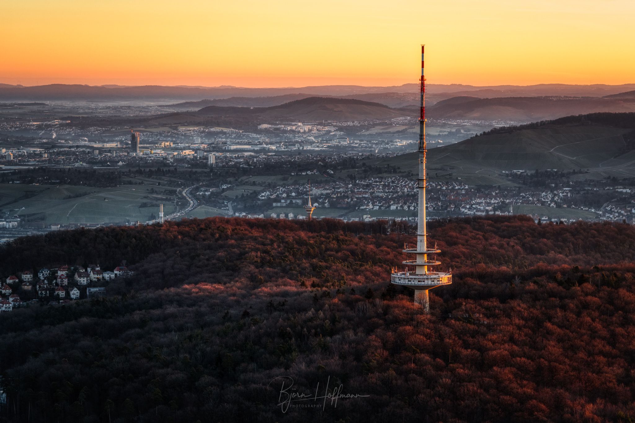 On Top of Stuttgarts TV Tower, Germany