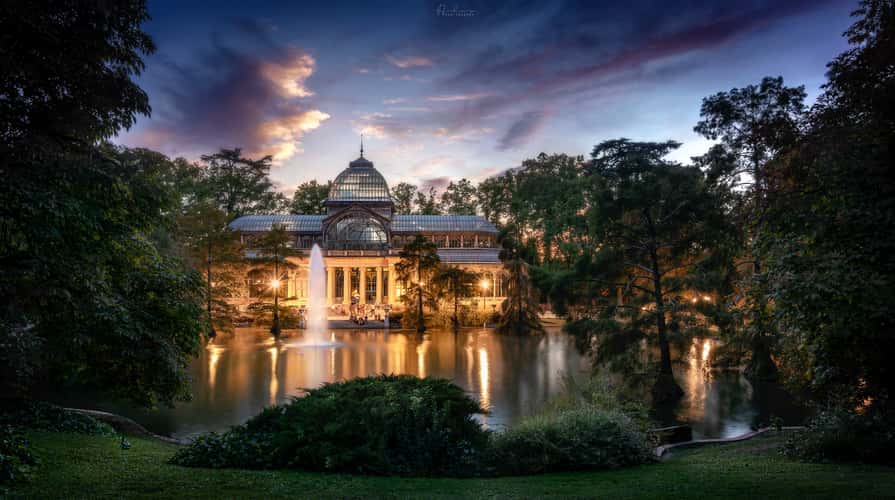 Palacio de Cristal in Parque del Retiro, Madrid