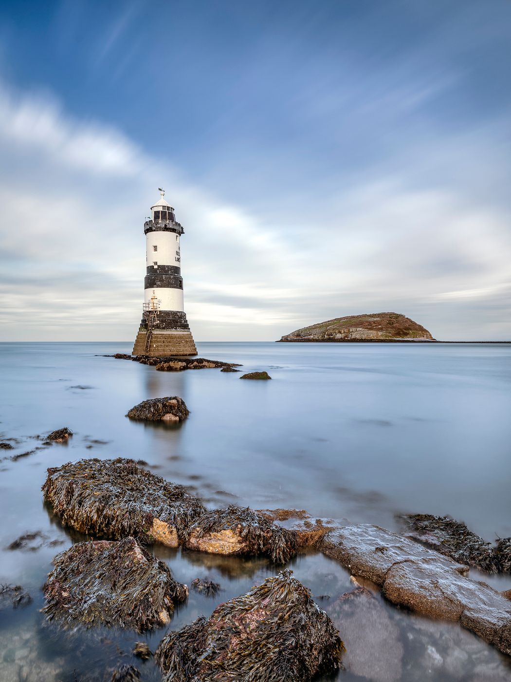 Penmon Lighthouse at Penmon Point, United Kingdom