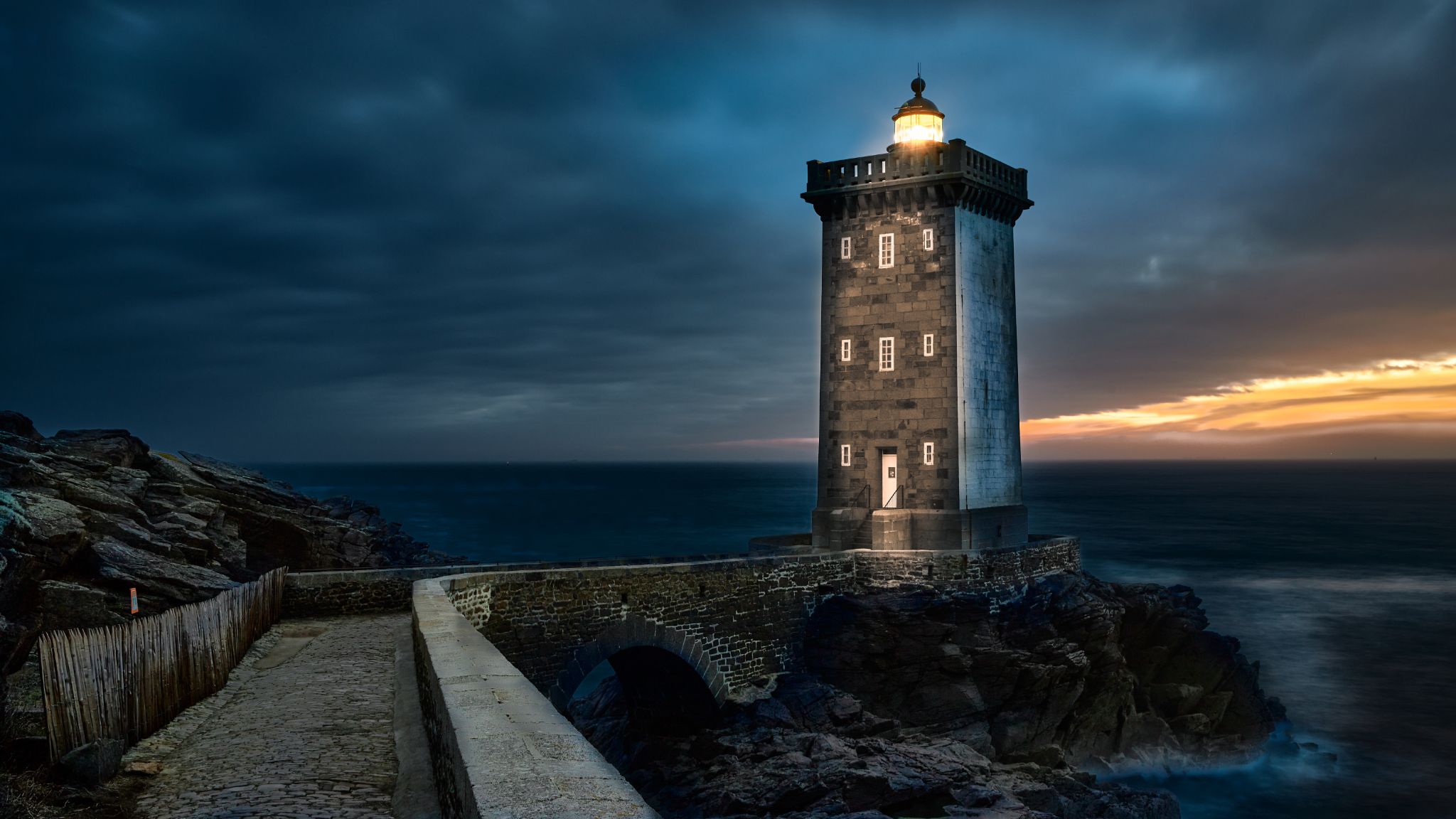 Phare de Kermorvan (lighthouse), France