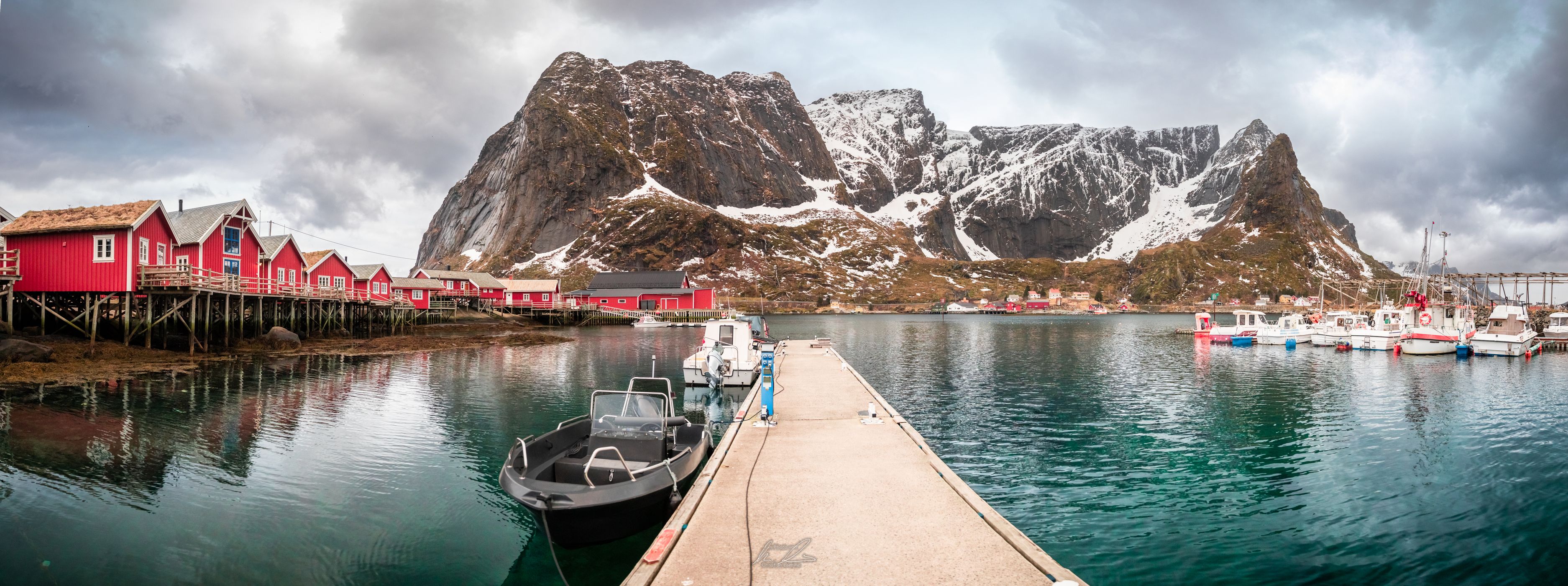 Reine recreational harbor, Norway