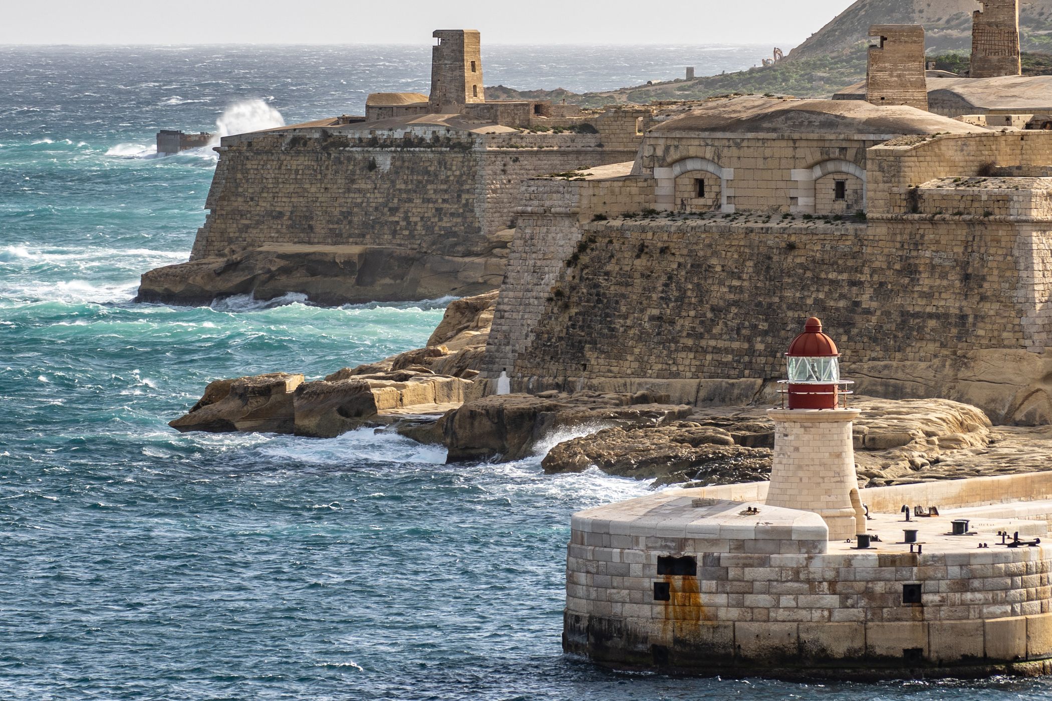 Ricasoli lighthouse and fort, Malta