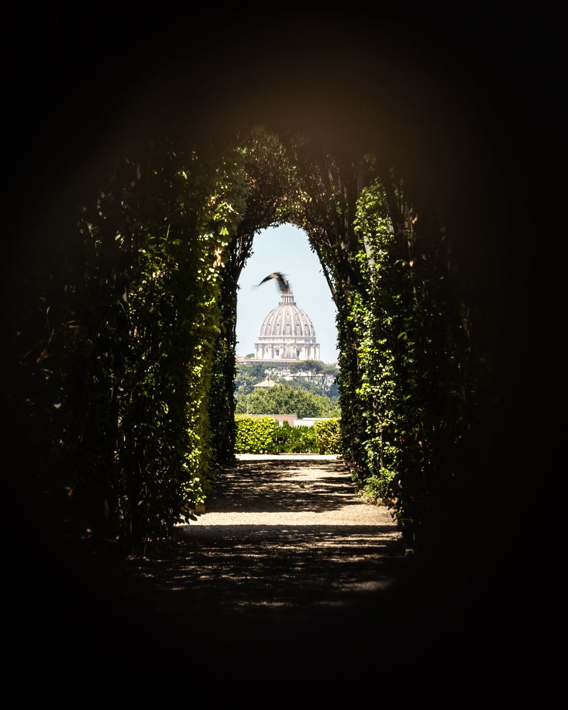 Aventine Keyhole of the Knights of Malta, Rome, Italy