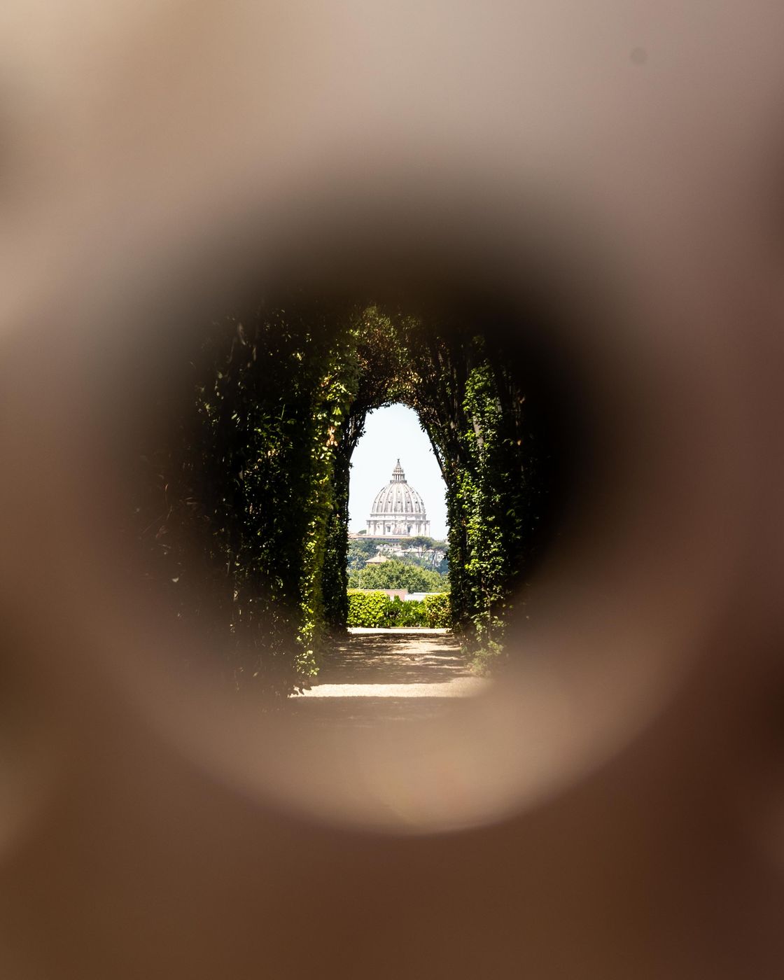 Aventine Keyhole of the Knights of Malta, Rome, Italy
