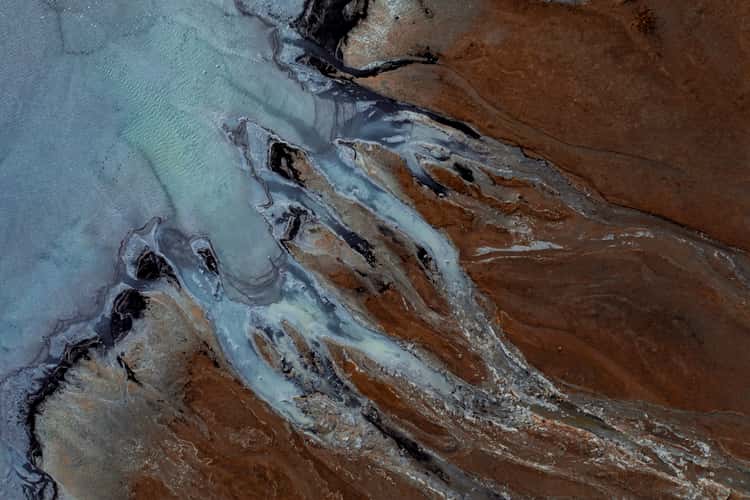 Similar ground textures like in Iceland, Ajka