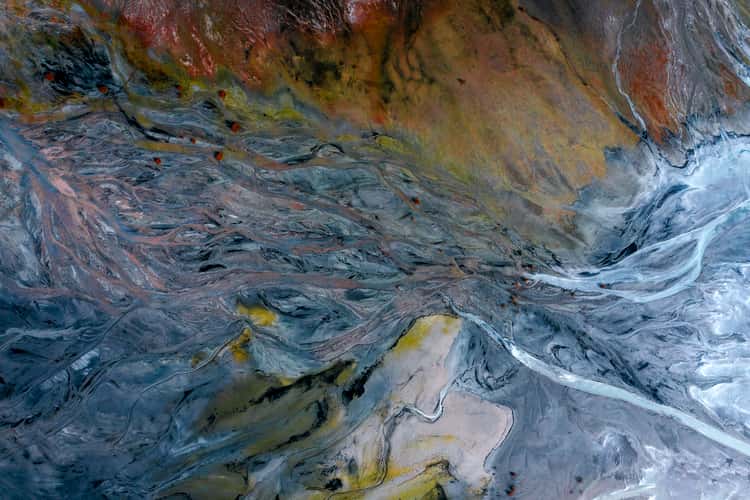 Similar ground textures like in Iceland, Ajka