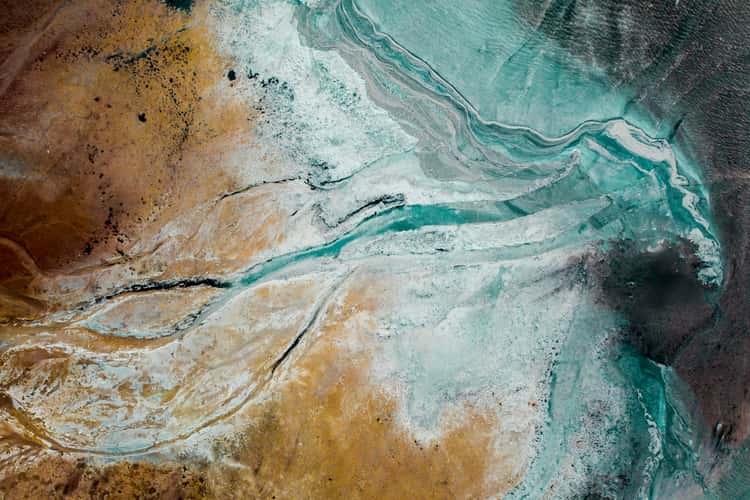 Similar ground textures like in Iceland, Ajka