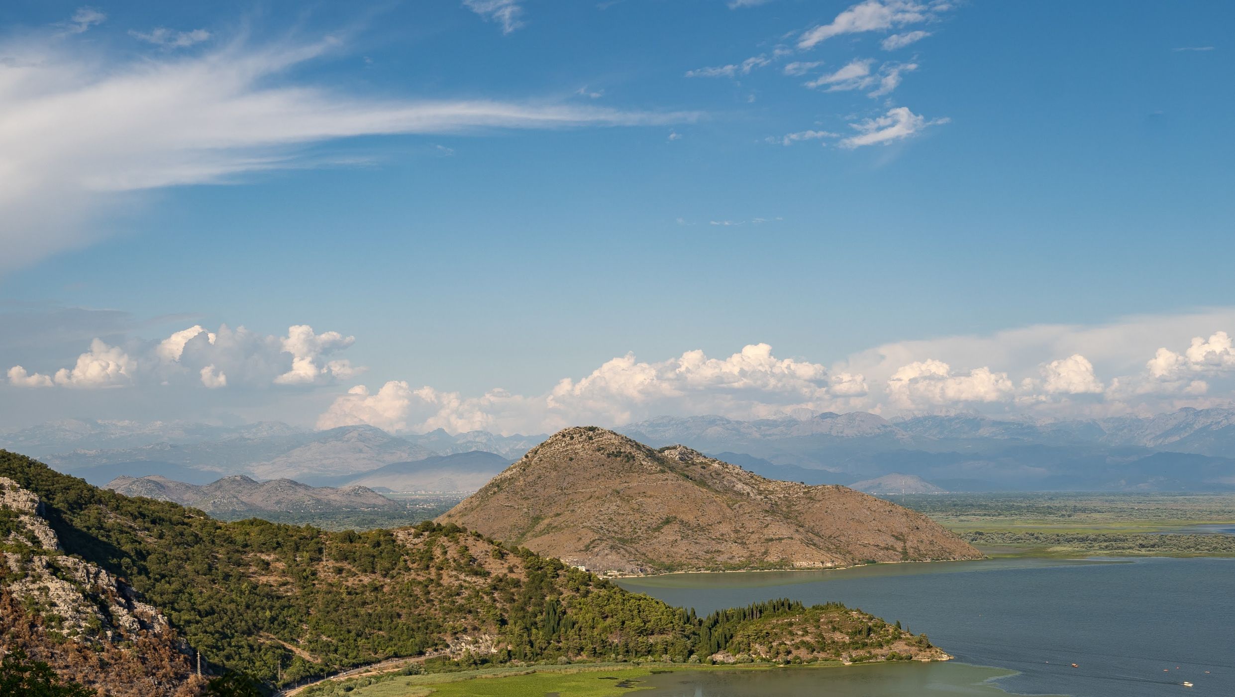 Skadar Lake southeast view, Montenegro