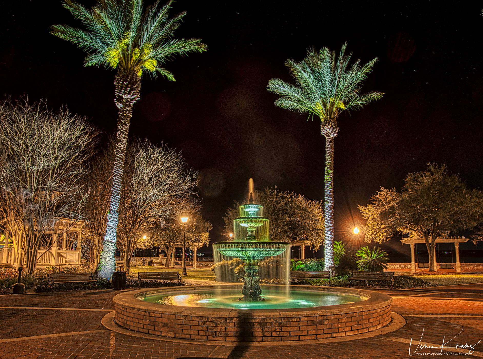 St. Marys Waterfront at Night, USA