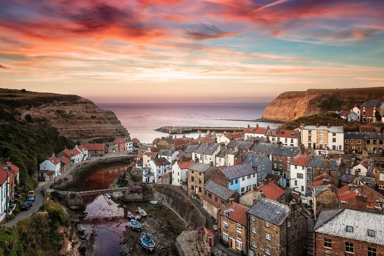 View over Staithes