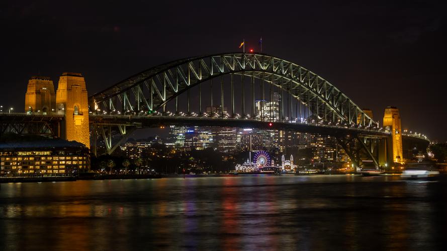Sydney Harbour Bridge Vivid festival