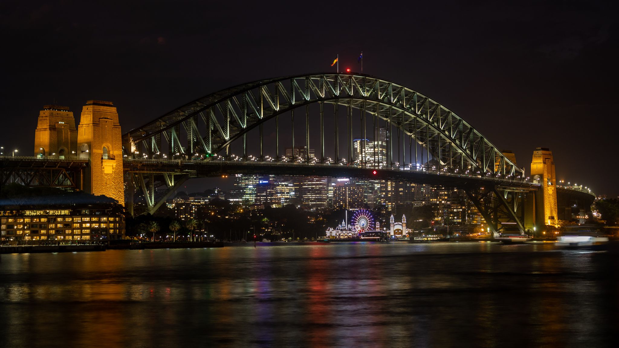 Sydney Harbour Bridge Vivid festival, Australia