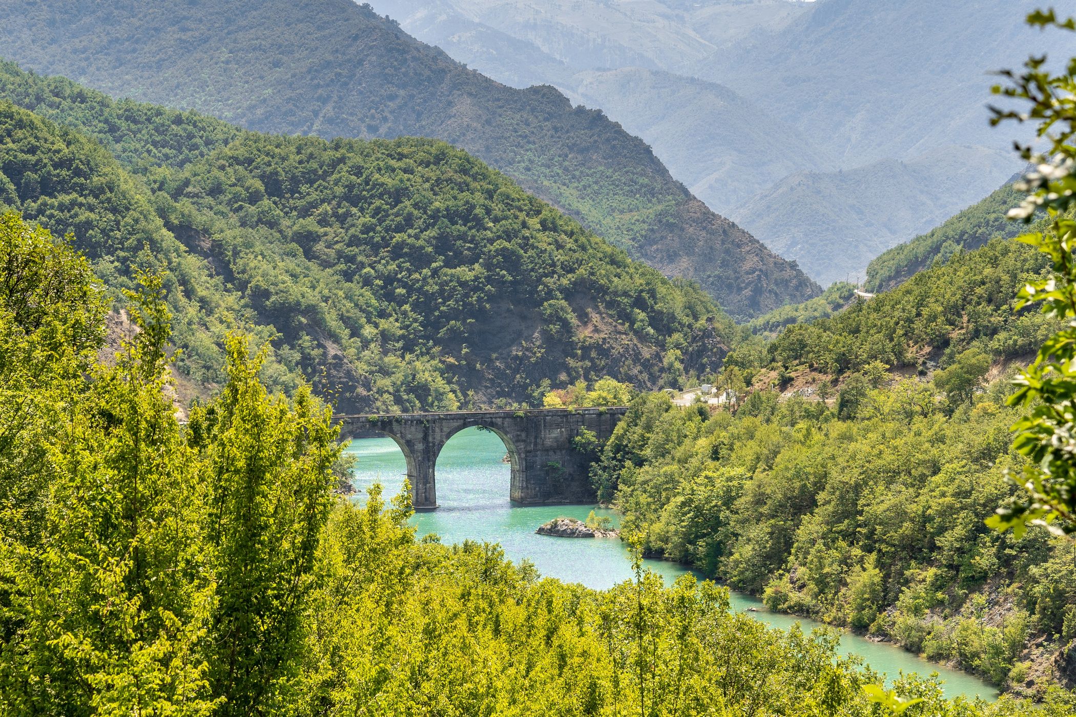 The Ulza bridge, Albania