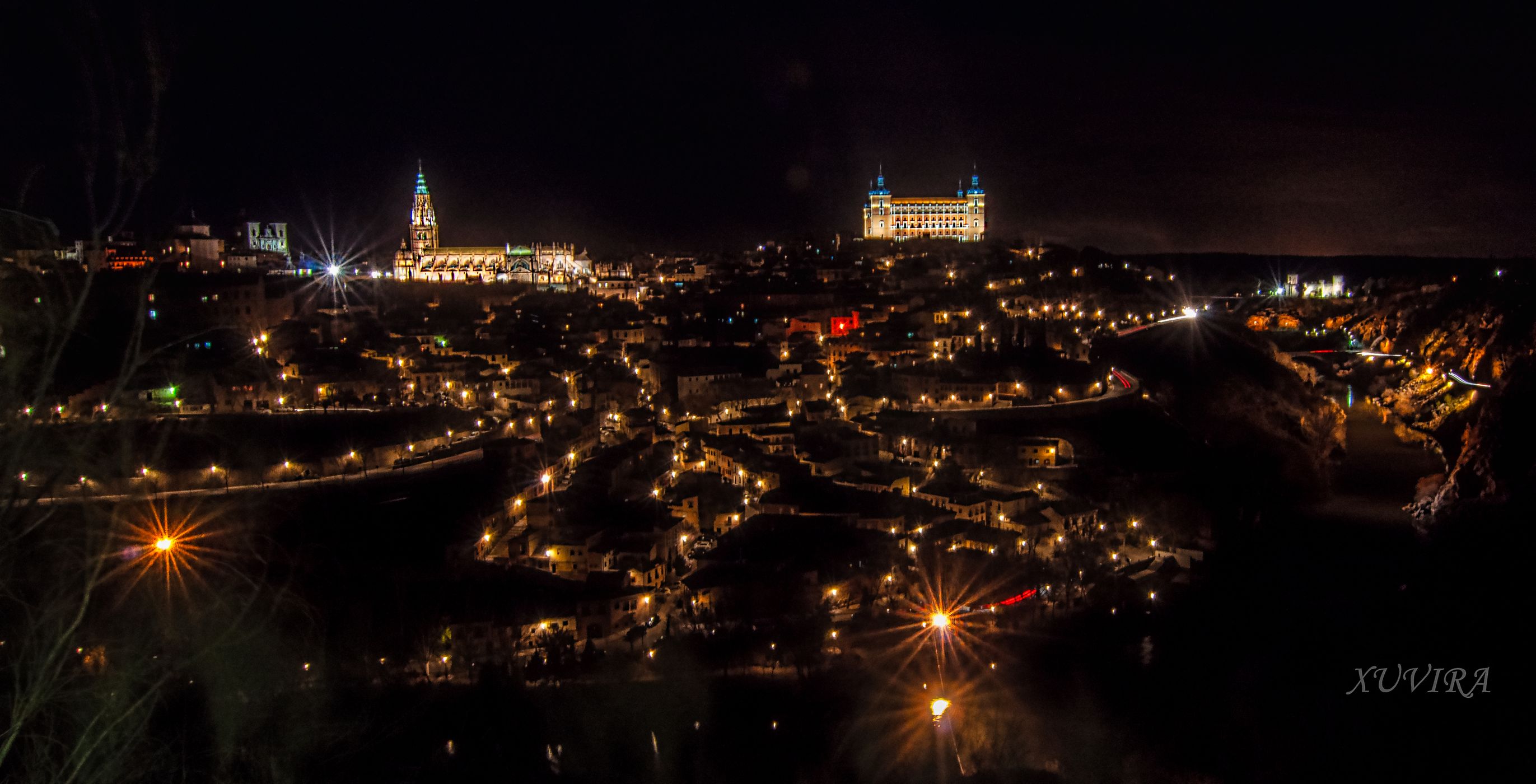 View of Toledo from Mirador del Valle, Spain