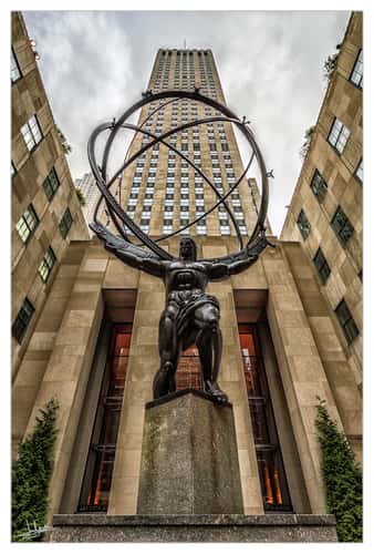 Atlas statue at the Rockefeller Center