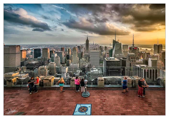 View from “Top of the Rock“, New York City