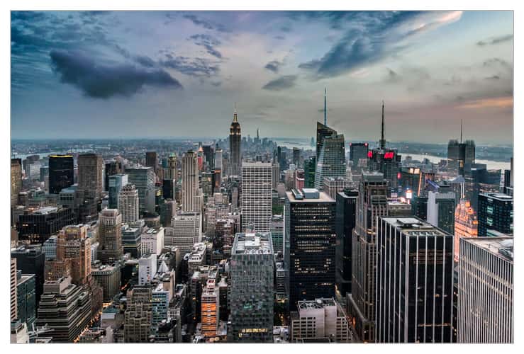View from “Top of the Rock“, New York City