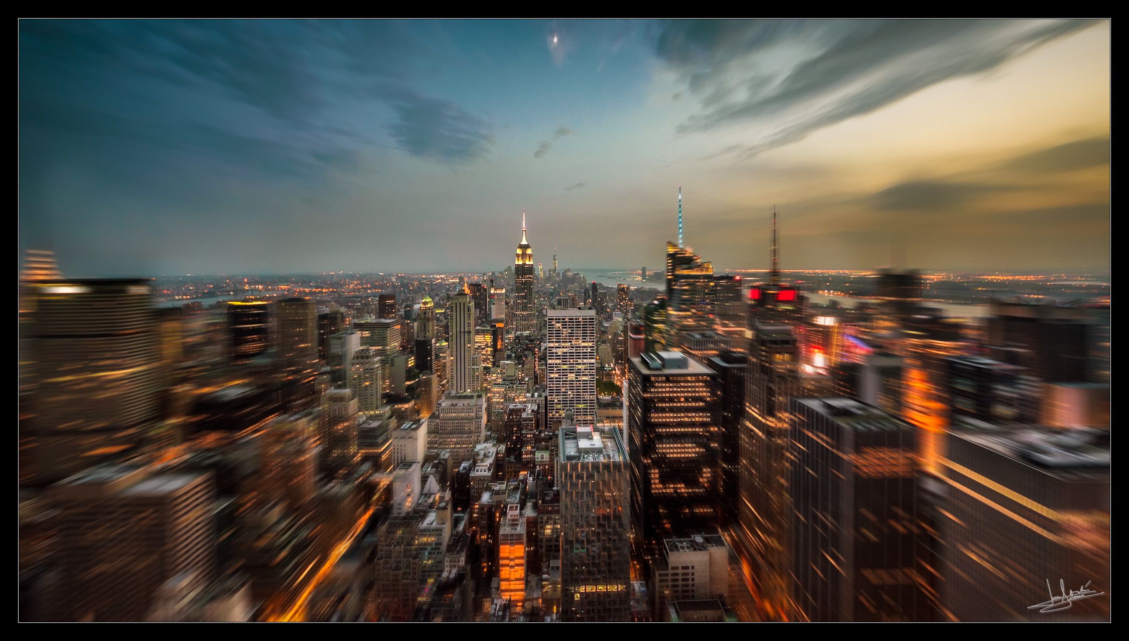 View from “Top of the Rock“, New York City, USA