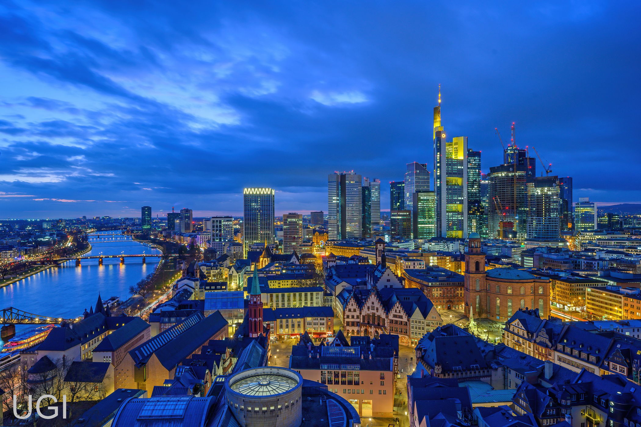 View from Frankfurt Cathedral 'St. Bartholomew', Germany