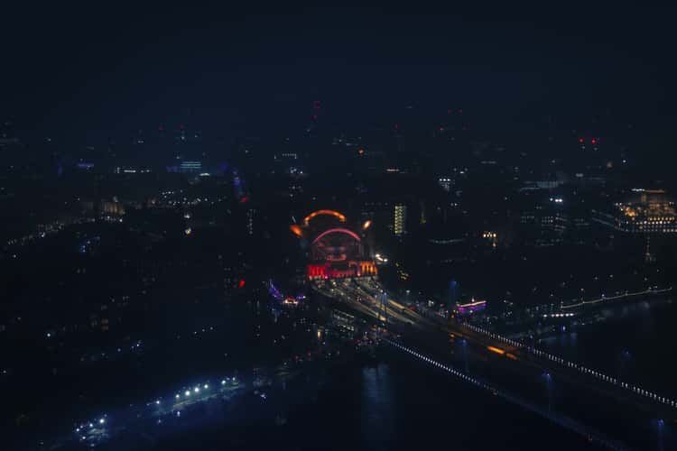 View from London Eye Cabin