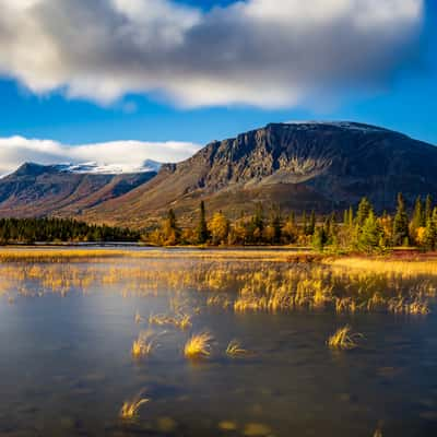 View of Skogshorn from Lykkjavegen, Norway