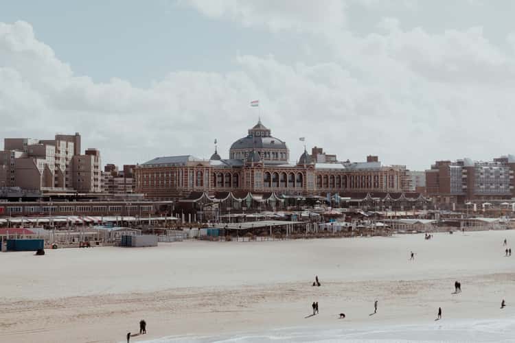 View on the coastline of Scheveningen