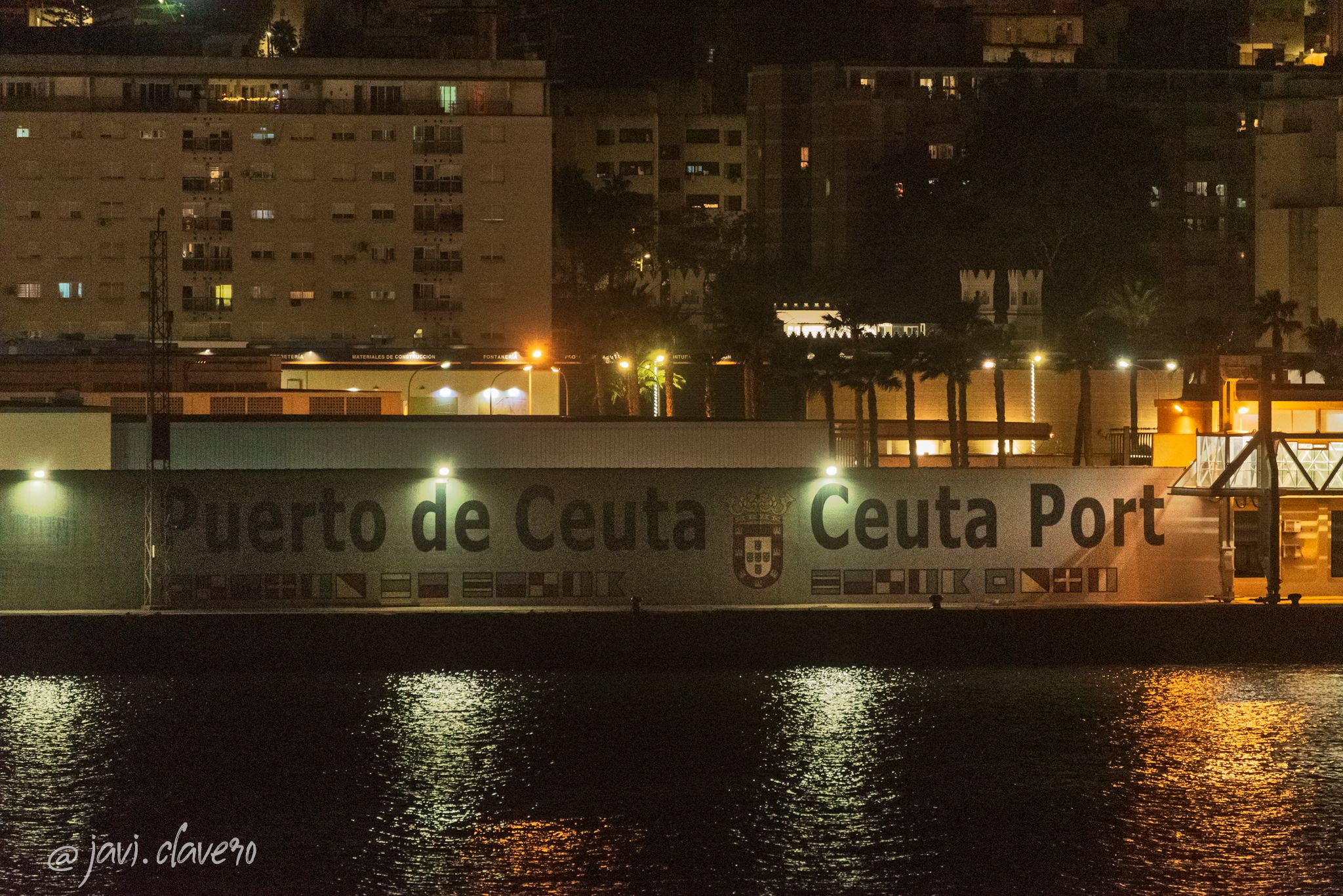 Views to Ceuta's Port, Spain