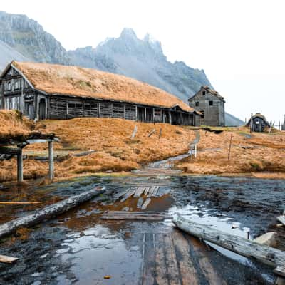 Viking Village Film Set near Stokksnes, Iceland