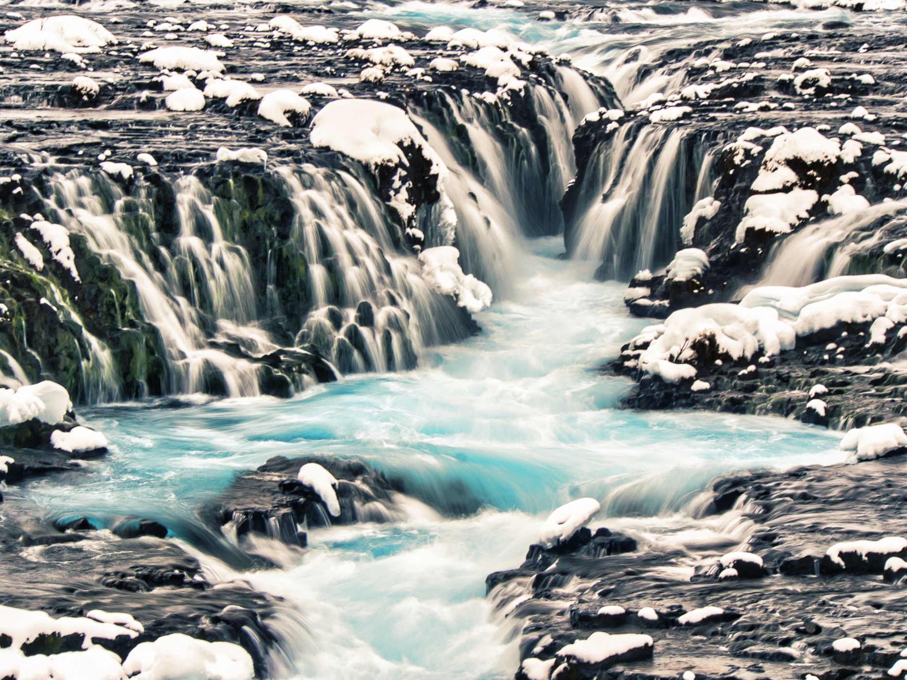 Bruarfoss Waterfall, Iceland