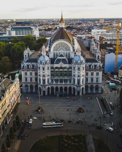 Antwerp Central Station [Drone]