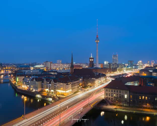 Berlin Skyline from Fischerinsel Skyscraper