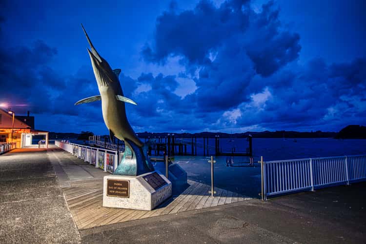 Blue hour the jetty, Paihia, North Island
