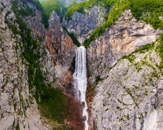 Boka waterfall in Triglav national park