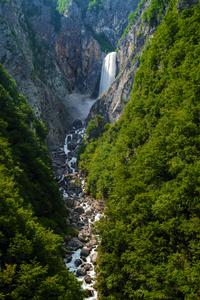 Boka waterfall in Triglav national park