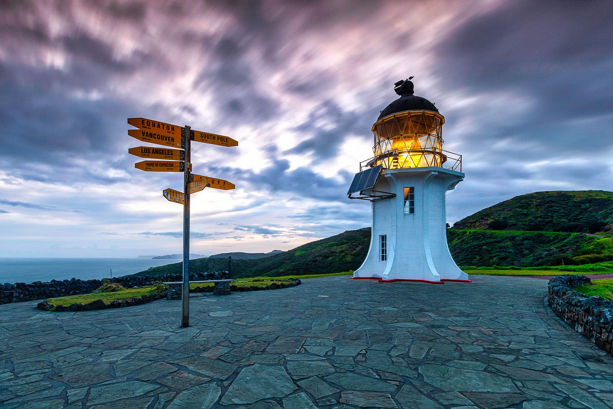 Signpost, Cape Reinga, Northland, North Island, New Zealand